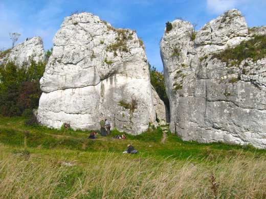 POLAND. Photo: limestone rocks of Jura Krakowsko-Częstochowska