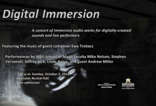 ”Digital Immersion“ concert at Montana State University